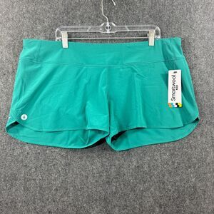 Smartwool Active Lined Shorts Women's Extra Large Green Teal Athletic Stretch
